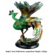 Peacock Bowl Stand Aquarium Toy